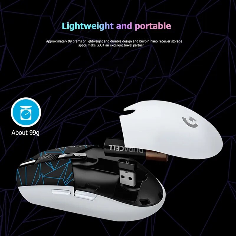 Logitech G304 Light Speed Wireless Mouse Game Mouse Lightweight and Portable Wireless mouse Light speed mouse PC Gamer Mouse