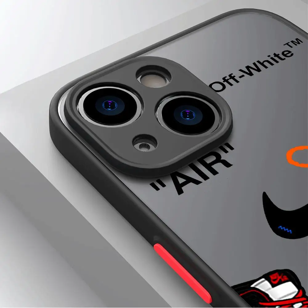 Sports Brand INS Phone Case for Apple iPhone 15 Pro Max 13 14 Plus 12 Mini 11 Pro XR 8 SE 7 6S XS MAX Matte Shockproof Cover