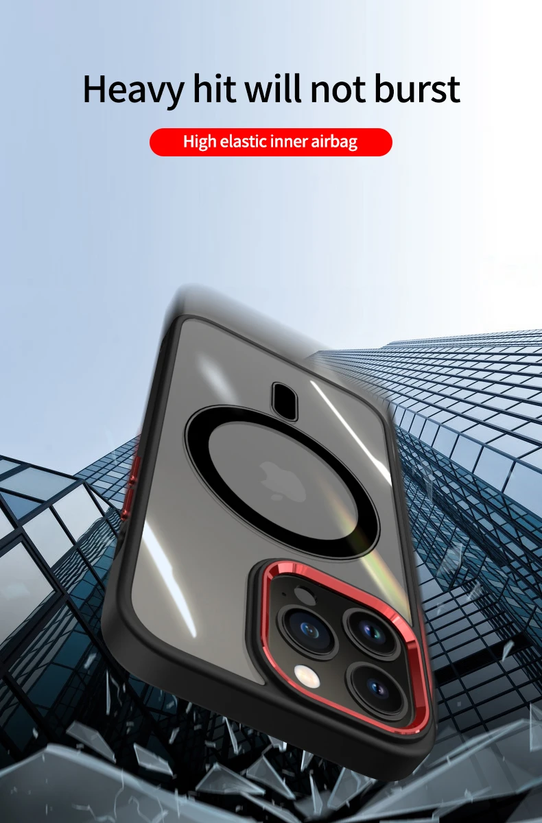 Luxury Clear HD Phone Case For iPhone 14 13 12 11 15 Pro Max Funda Magnetic Magsafe Wireless Charging Shockproof Cellphone Cover Luxury Clear HD Phone Case For iPhone 14 13 12 11 15 Pro Max Funda Magnetic Magsafe Wireless Charging Shockproof Cellphone Cover