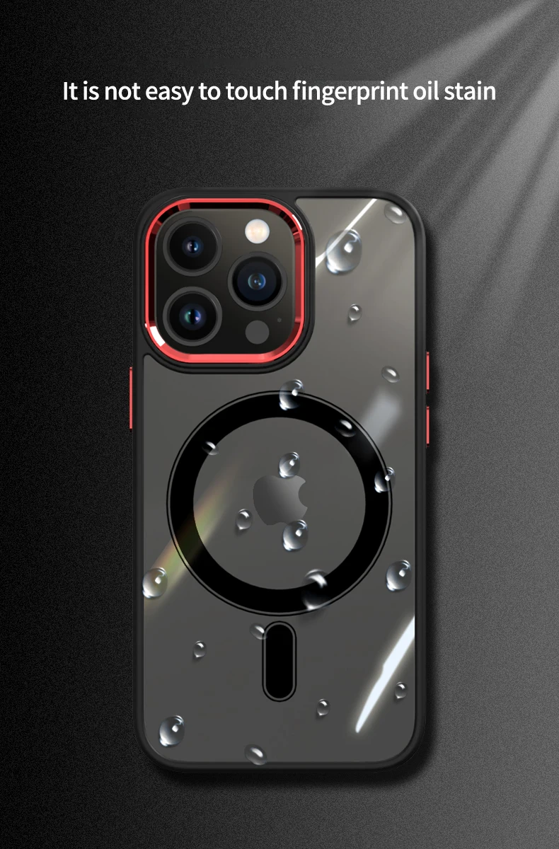 Luxury Clear HD Phone Case For iPhone 14 13 12 11 15 Pro Max Funda Magnetic Magsafe Wireless Charging Shockproof Cellphone Cover Luxury Clear HD Phone Case For iPhone 14 13 12 11 15 Pro Max Funda Magnetic Magsafe Wireless Charging Shockproof Cellphone Cover