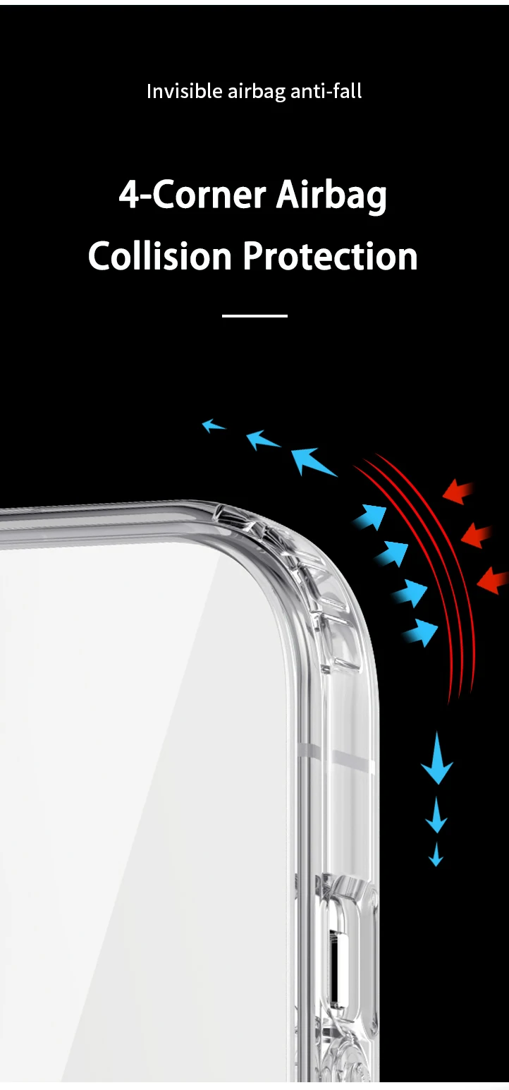 Ultra Clear Magnetic Case for iPhone 14 13 12 11 15 Pro Max Mini XS XR 7 8 Plus SE iPhone Transparent Magnetic Macsafe Cover