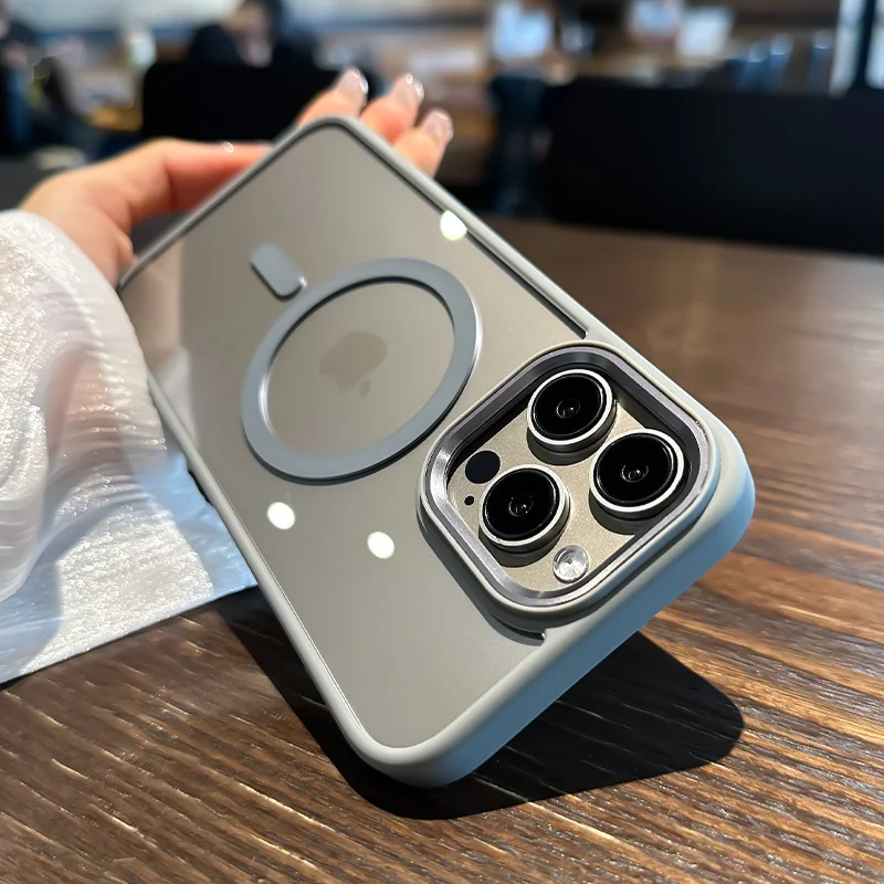 Luxury For Magsafe Wireless Charging Magnetic Case for iPhone 15 14 Plus 13 12 11 Pro Max Shockproof Bumper Clear Armor Cover