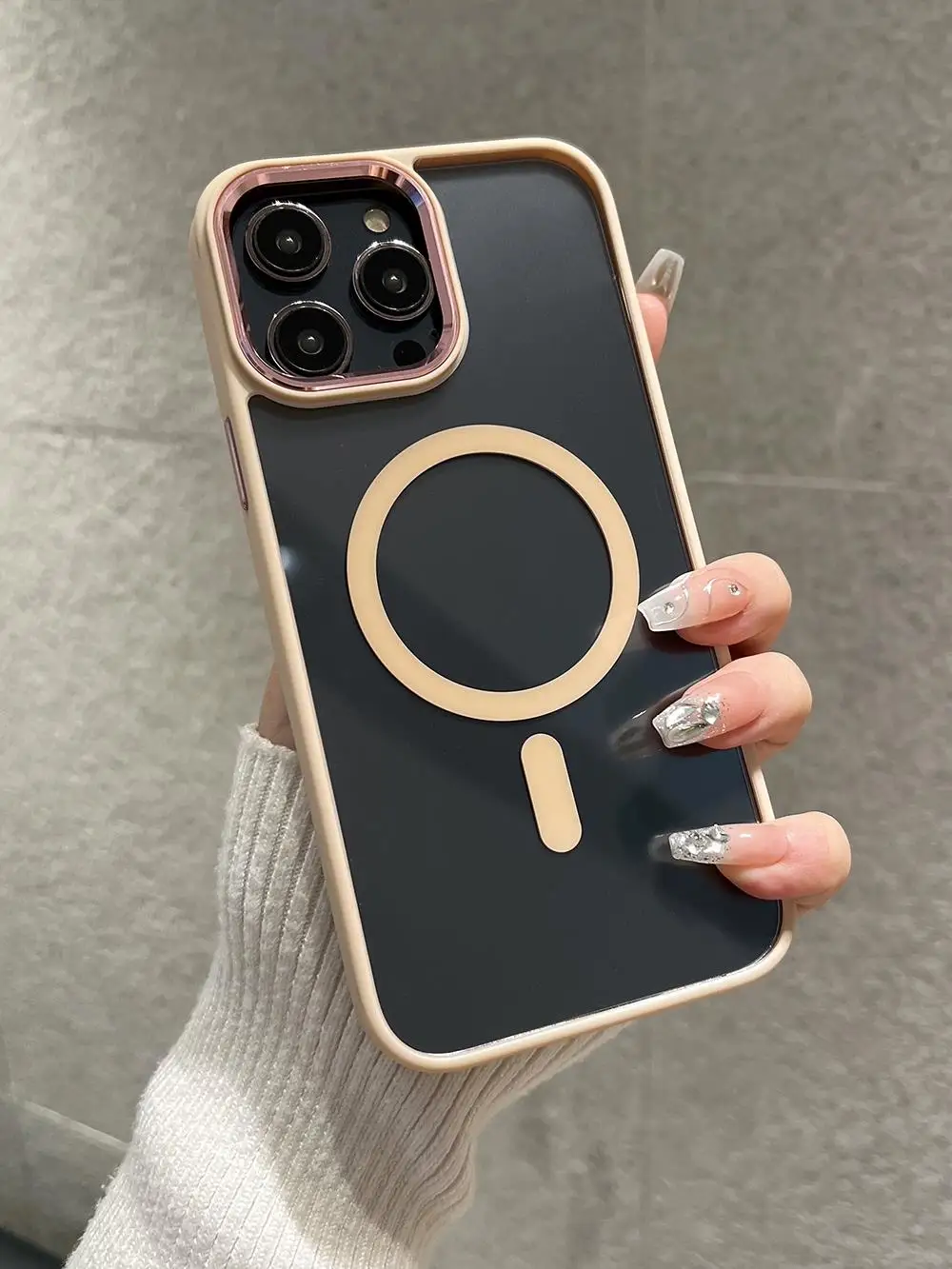 Luxury For Magsafe Wireless Charging Magnetic Case for iPhone 15 14 Plus 13 12 11 Pro Max Shockproof Bumper Clear Armor Cover