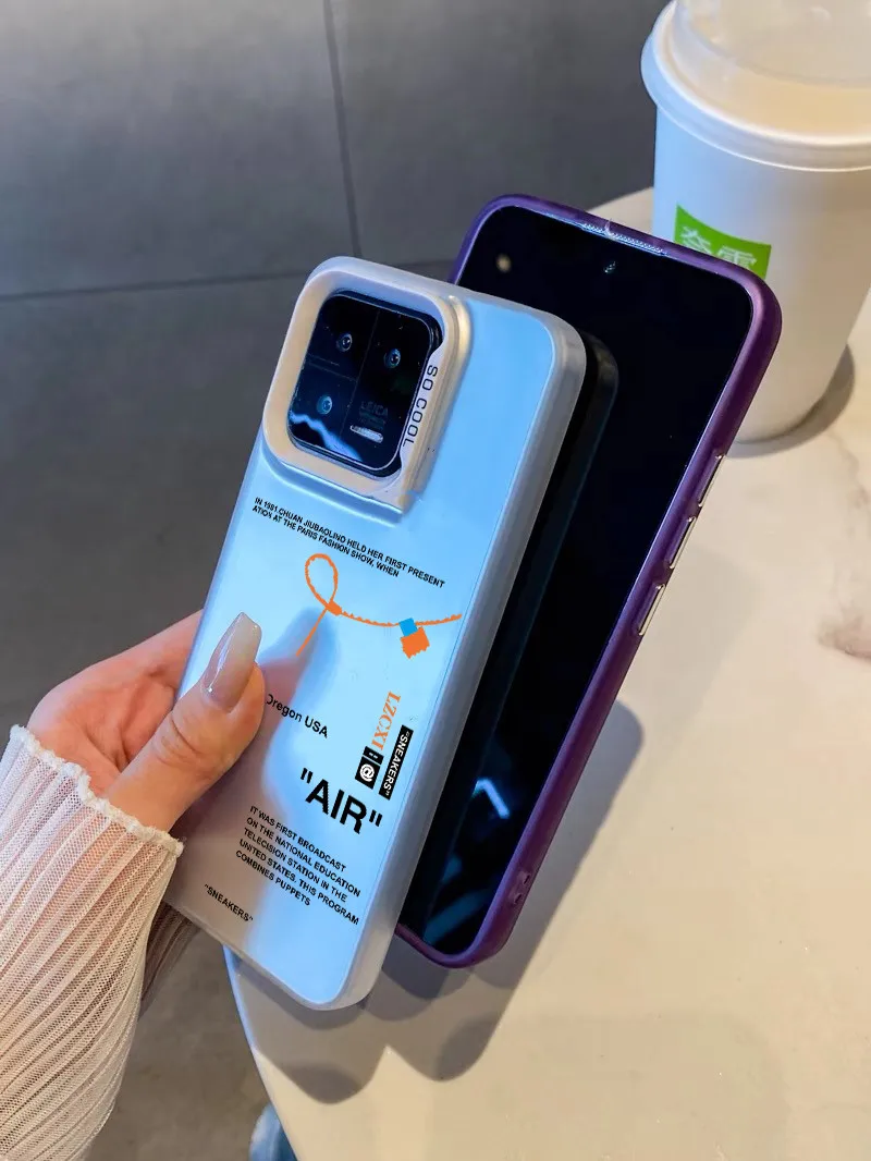 Luxury AIR Sneakers Matte Laser Colorful Anti-drop case for Xiaomi 13 Ultra 12 Pro shell for Redmi K60 Pro K50 POCO Bumper cover