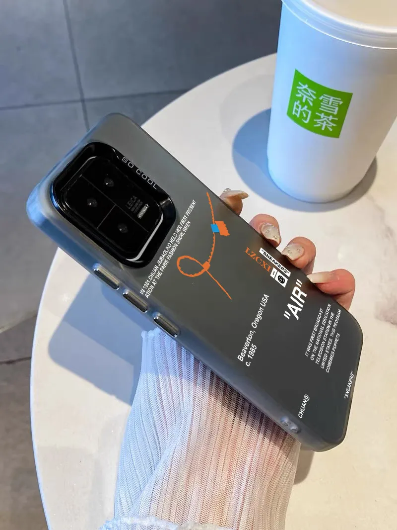 Luxury AIR Sneakers Matte Laser Colorful Anti-drop case for Xiaomi 13 Ultra 12 Pro shell for Redmi K60 Pro K50 POCO Bumper cover