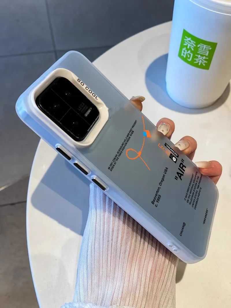 Luxury AIR Sneakers Matte Laser Colorful Anti-drop case for Xiaomi 13 Ultra 12 Pro shell for Redmi K60 Pro K50 POCO Bumper cover