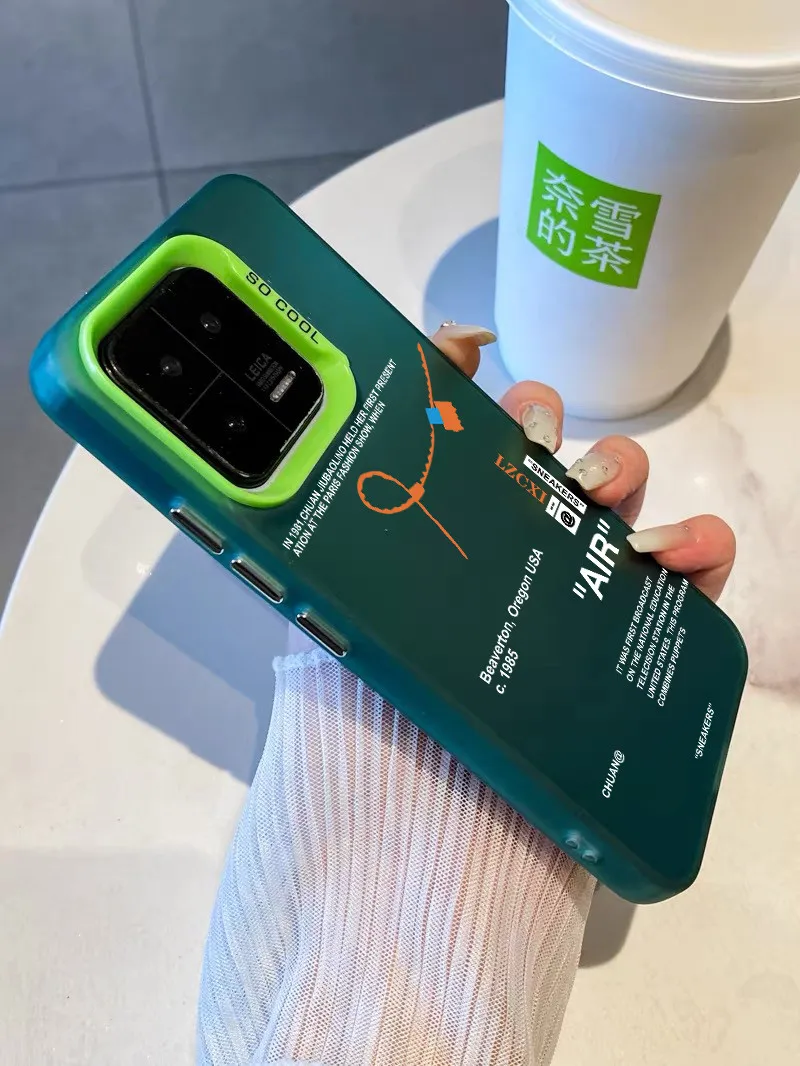 Luxury AIR Sneakers Matte Laser Colorful Anti-drop case for Xiaomi 13 Ultra 12 Pro shell for Redmi K60 Pro K50 POCO Bumper cover