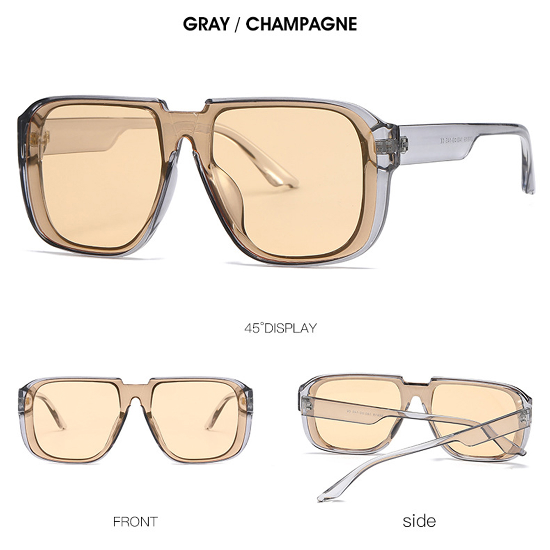 2023 Fashion Retro Square One Piece Sunglasses UV400 Women Men Vintage Summer Mirror Goggles Flat Top Sun Shades Glasses 2023 Fashion Retro Square One Piece Sunglasses UV400 Women Men Vintage Summer Mirror Goggles Flat Top Sun Shades Glasses