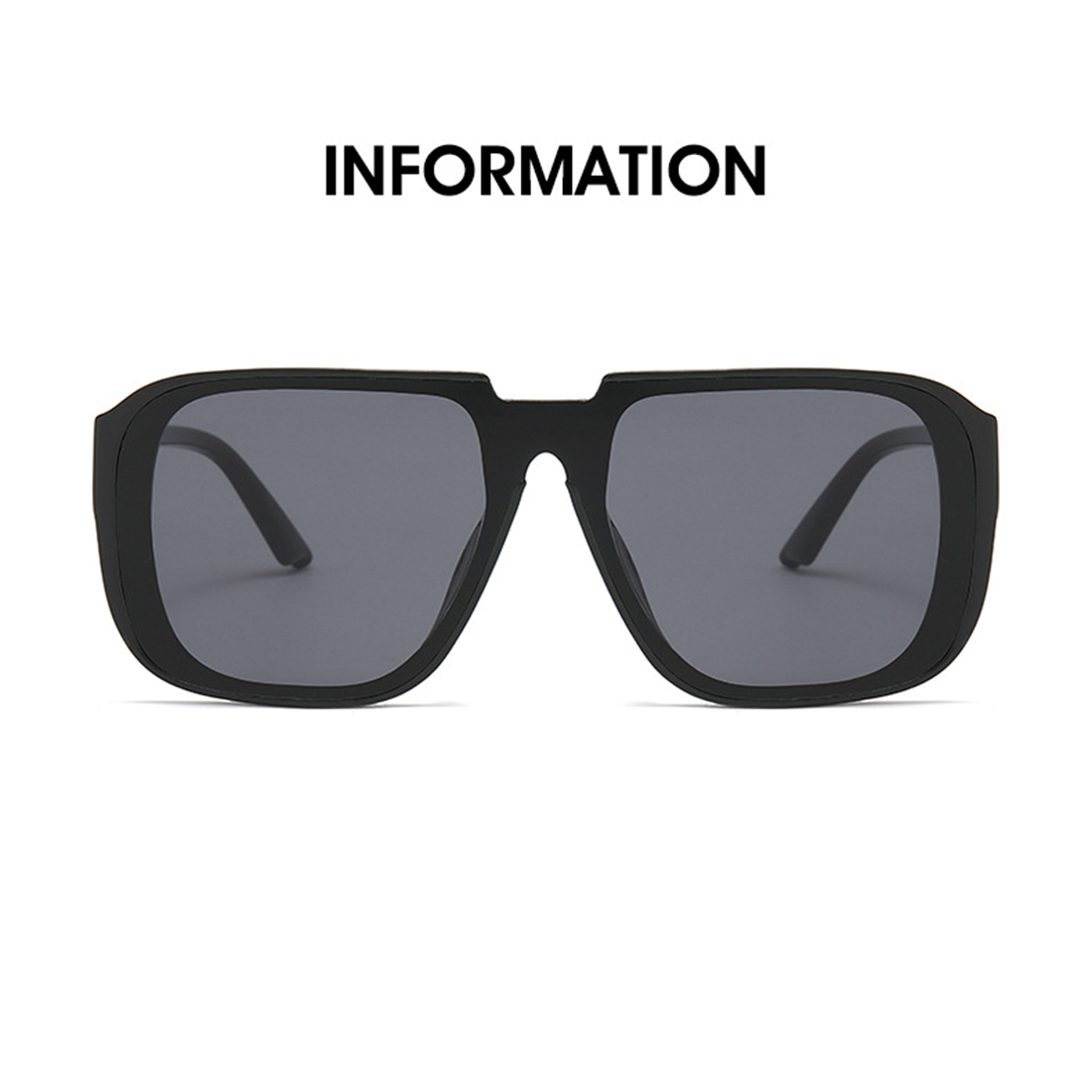 2023 Fashion Retro Square One Piece Sunglasses UV400 Women Men Vintage Summer Mirror Goggles Flat Top Sun Shades Glasses 2023 Fashion Retro Square One Piece Sunglasses UV400 Women Men Vintage Summer Mirror Goggles Flat Top Sun Shades Glasses