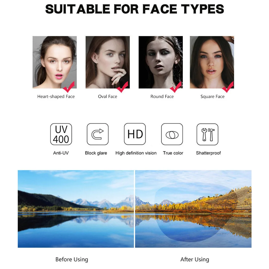 2023 Fashion Retro Square One Piece Sunglasses UV400 Women Men Vintage Summer Mirror Goggles Flat Top Sun Shades Glasses 2023 Fashion Retro Square One Piece Sunglasses UV400 Women Men Vintage Summer Mirror Goggles Flat Top Sun Shades Glasses