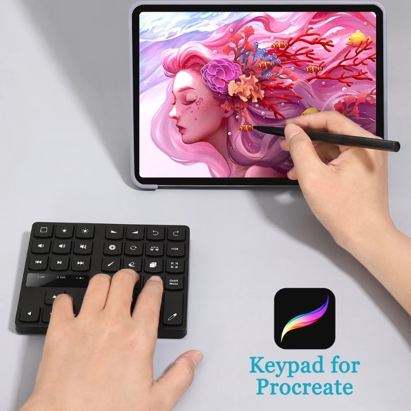 Portable Keypad for Procreate Drawing Keypad for Artists & Professionals Dropship
