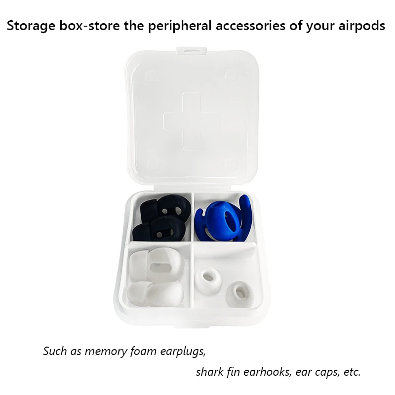 For Apple AirPods Pro 2 Ear Tips Memory Foam Tips Anti Slip Earbuds Ear Cushion Replacement Earphone Ear pads Small Medium Large