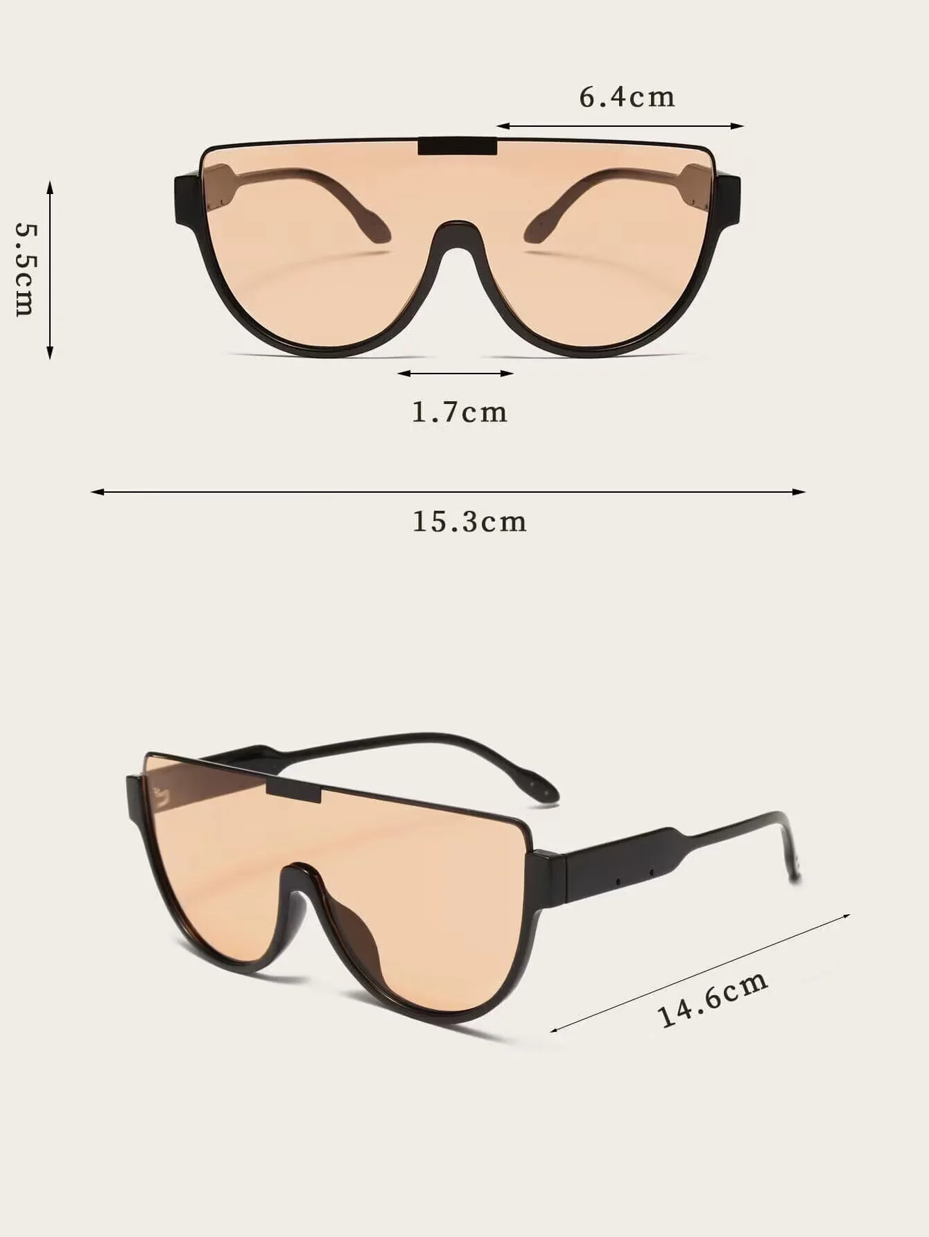 Luxury Brand Designer Half Frame Oversized Sunglasses Women for Men Vintage Fashion Sun Glasses Trendy Punk One Piece Shades