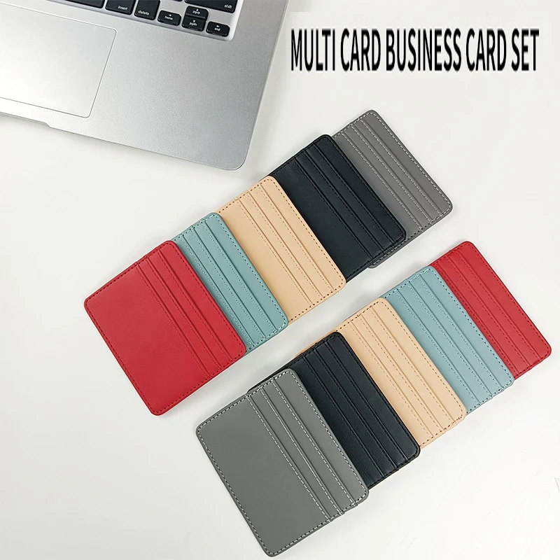1Pc Pu Leather ID Card Holder Candy Color Bank Credit Card Box Multi Slot Slim Card Case Wallet Women Men Business Card Cover 1Pc Pu Leather ID Card Holder Candy Color Bank Credit Card Box Multi Slot Slim Card Case Wallet Women Men Business Card Cover