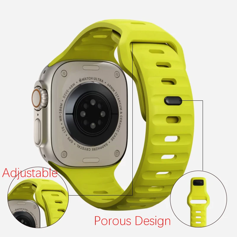 Soft Silicone Sport Strap For Apple Watch Ultra 8 SE 7 Series 44MM 40MM 49MM 45MM Rubber Watchband For iWatch 6 5 4 3 42MM 38MM Soft Silicone Sport Strap For Apple Watch Ultra 8 SE 7 Series 44MM 40MM 49MM 45MM Rubber Watchband For iWatch 6 5 4 3 42MM 38MM