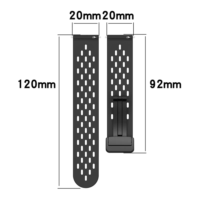20mm 22mm Hole Silicone Magnetic strap for Samsung Galaxy Watch 6 4 classic bracelet for Samsung Watch 5pro Active2 Gear S3 Band 20mm 22mm Hole Silicone Magnetic strap for Samsung Galaxy Watch 6 4 classic bracelet for Samsung Watch 5pro Active2 Gear S3 Band