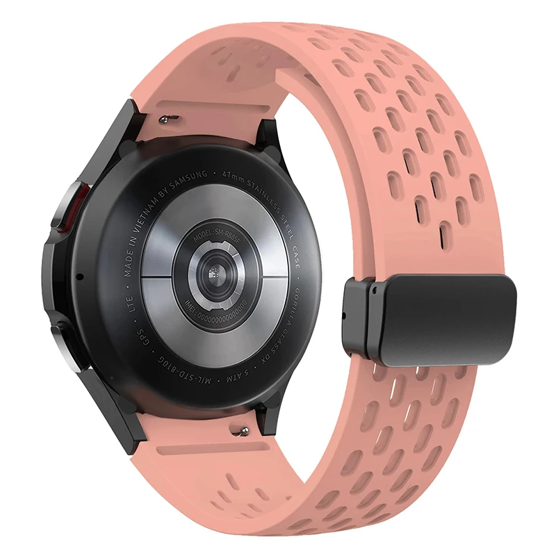 20mm 22mm Hole Silicone Magnetic strap for Samsung Galaxy Watch 6 4 classic bracelet for Samsung Watch 5pro Active2 Gear S3 Band 20mm 22mm Hole Silicone Magnetic strap for Samsung Galaxy Watch 6 4 classic bracelet for Samsung Watch 5pro Active2 Gear S3 Band