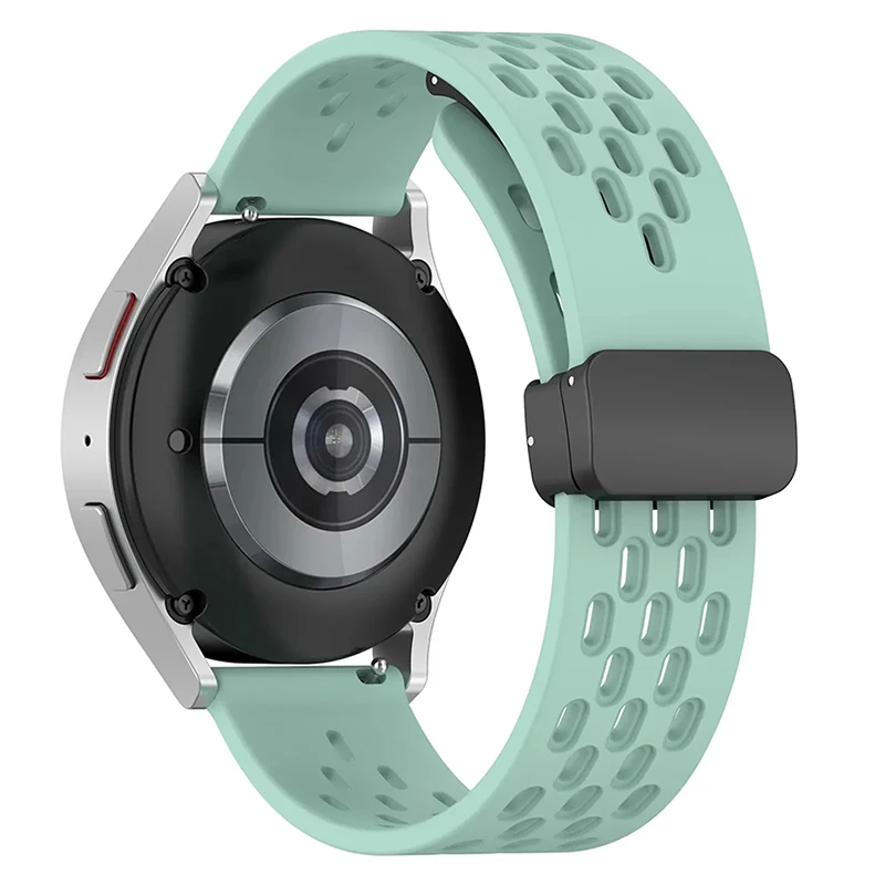 20mm 22mm Hole Silicone Magnetic strap for Samsung Galaxy Watch 6 4 classic bracelet for Samsung Watch 5pro Active2 Gear S3 Band 20mm 22mm Hole Silicone Magnetic strap for Samsung Galaxy Watch 6 4 classic bracelet for Samsung Watch 5pro Active2 Gear S3 Band
