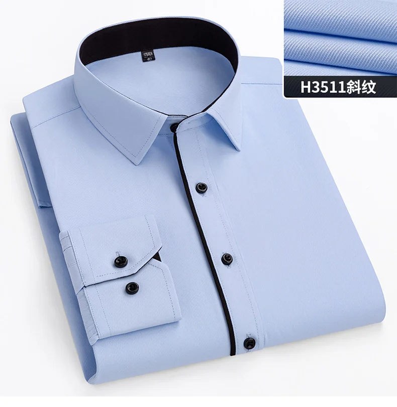 New Men's White Business Shirt Autumn Long Sleeve Leisure Plus Size Big 11XL 10XL 9XL Patchwork Black Yellow Social Dress Shirts New Men's White Business Shirt Autumn Long Sleeve Leisure Plus Size Big 11XL 10XL 9XL Patchwork Black Yellow Social Dress Shirts