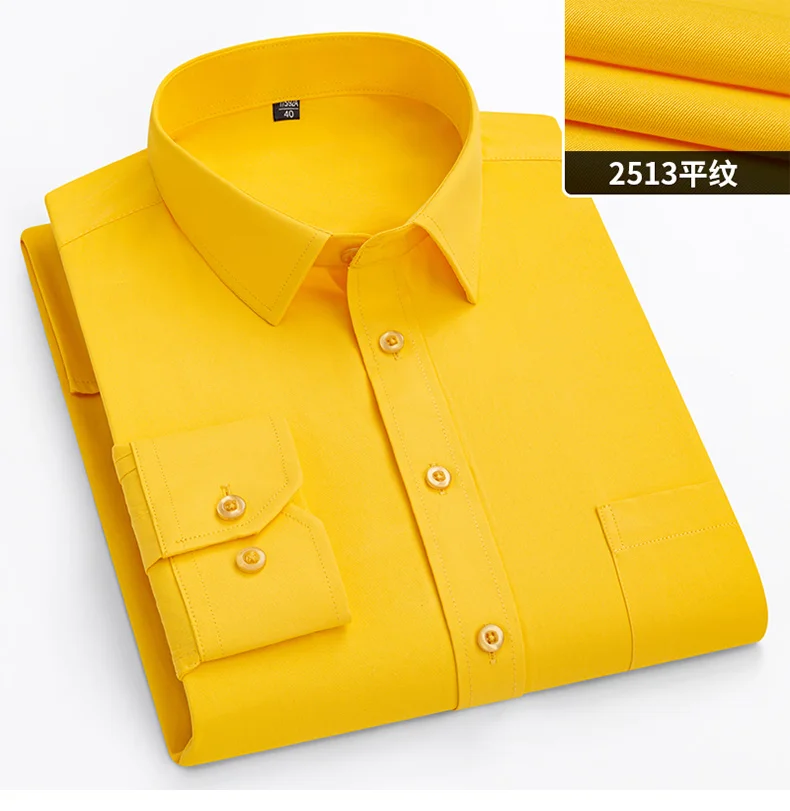 New Men's White Business Shirt Autumn Long Sleeve Leisure Plus Size Big 11XL 10XL 9XL Patchwork Black Yellow Social Dress Shirts New Men's White Business Shirt Autumn Long Sleeve Leisure Plus Size Big 11XL 10XL 9XL Patchwork Black Yellow Social Dress Shirts