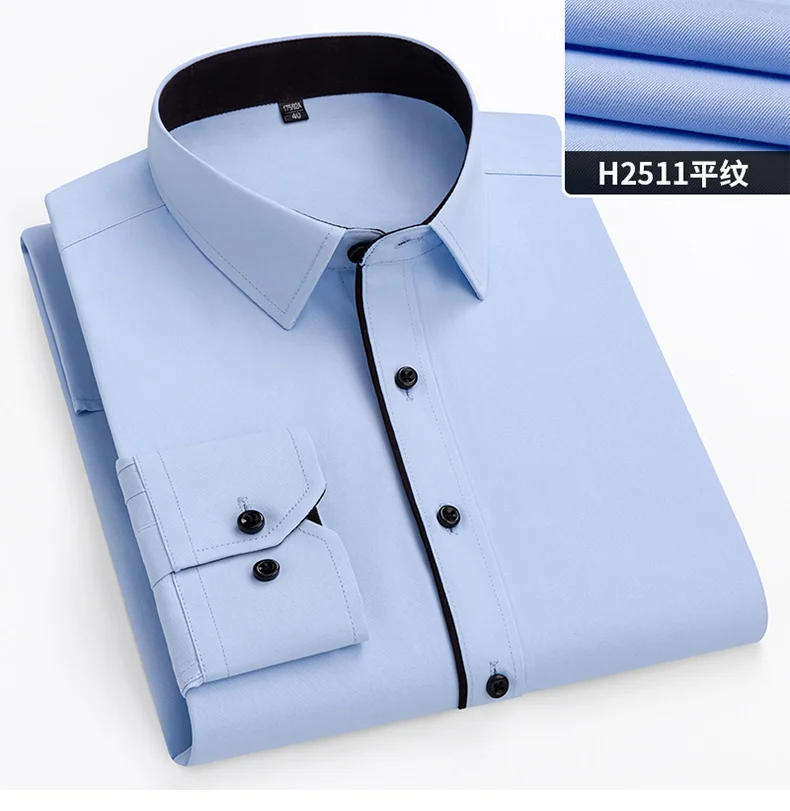 New Men's White Business Shirt Autumn Long Sleeve Leisure Plus Size Big 11XL 10XL 9XL Patchwork Black Yellow Social Dress Shirts New Men's White Business Shirt Autumn Long Sleeve Leisure Plus Size Big 11XL 10XL 9XL Patchwork Black Yellow Social Dress Shirts